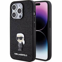 Karl Lagerfeld KLHCP15LGKNPSK iPhone 15 Pro Dėklas - juodas