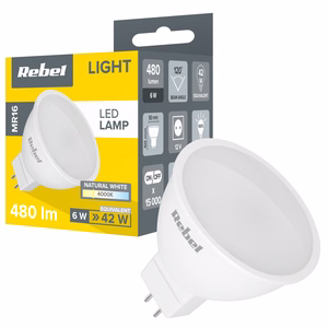 Rebel MR16 LED lemputė, 6 W, 4000 K, 12 V