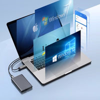 Orico AM2C3-2N dviejų diskų dėklas dviem M.2 NVME USB-C 3.2 10Gb/s diskams - pilkas