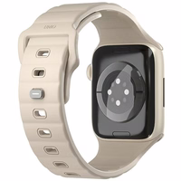 UNIQ dirželis Stride Apple Watch Series 1/2/3/4/5/6/7/8/9/SE/SE2 38/40/41mm FKM guminis chaki