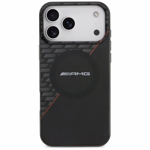 Mercedes AMG IML Double Layer Rhombs dėklas, skirtas iPhone 18 Pro Max / 17 Pro Max, suderinamas su MagSafe – juodas ir raudonas