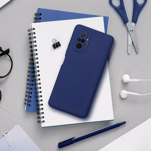 Мягкий чехол для Xiaomi Redmi Note 15 Pro Plus 5G тёмно-синий