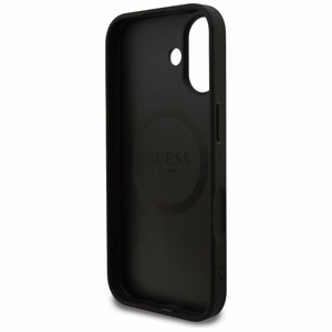 GUESS dėklas telefonui IPHONE 17, suderinamas su MagSafe GUHMP17SP4SM4MK (PU 4G Small 4G ir Classic), juodas