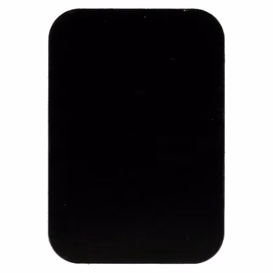Metalinė plokštelė magnetiniams laikikliams - stačiakampė 45x65mm juoda