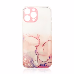 Marble Case для iPhone 12 Pro Max гелевая крышка мрамор розовый