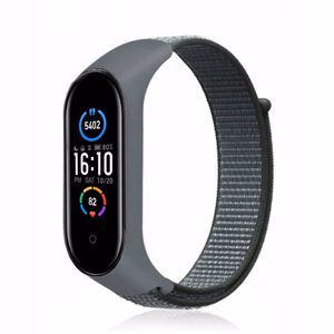 Nailoninis dirželis XIAOMI Mi Band 5 / 6 / 7 pilkas (19)