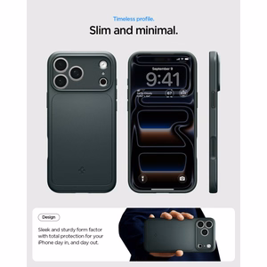 Spigen Thin Fit MagSafe dėklas iPhone 18 Pro / 17 Pro, žalias