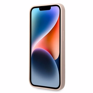 Karl Lagerfeld KLHMP14LSLKHLP iPhone 14 Pro 6.1 "kietas dėklas šviesiai rožinis / šviesiai rožinis Silikoninis Karlo Galva Magsafe