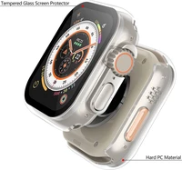 LCD apsauginis stikliukas/dėklas 360 degree cover Apple Watch 40mm skaidrus