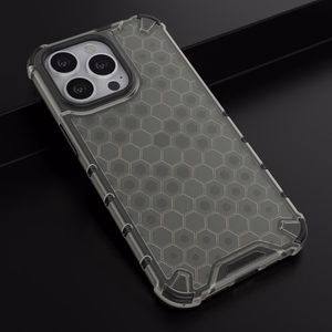 Honeycomb Case šarvu dangtelis su TPU buferiu iPhone 13 Pro juodas
