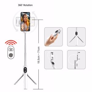 Blavec Selfie Stick Coco P-02 tripod + remote control 0,7 metres (SSCP02-TRW07) white (damaged packaging)