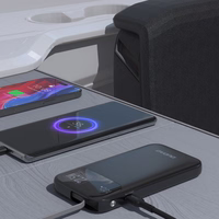 Išorinė baterija Dudao "K31" juoda 10000mAh 22.5W (PD) + integruotas laidas