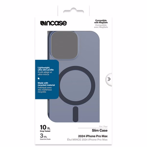 Incase Slim Case dėklas su MagSafe, skirtas iPhone 16 Pro Max, „Deep Space Blue“ spalvos