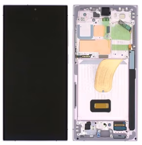 Ekranas Samsung S918 S23 Ultra 5G su lietimui jautriu stikliuku ir rėmeliu Lavender originalus (assembled service pack)