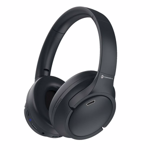 Belaidės ausinės ant ausų Forcell F-Audio TWS Vibe ANC + TUYA APP juodos