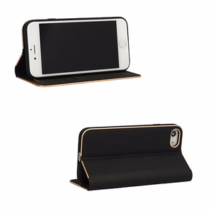 Vennus Knygos tipo dėklas su rėmeliu Samsung Galaxy S24 Plus juodas