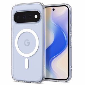 Spigen Ultra Hybrid Mag MagSafe dėklas, skirtas Google Pixel 11, skaidrus / baltas