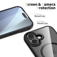 Tech-Protect MagMat Magnetinis dėklas telefonui iPhone 17 - Skaidrus juodas