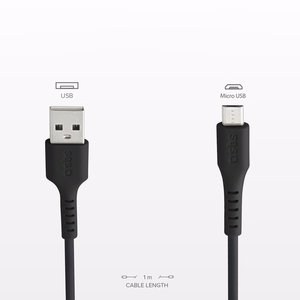 SBS LTHL200 USB-A - Micro-USB kabelis 1 m - juodas