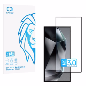 Grūdintas stiklas Tel Protect 10X AR 3.0 AntiReflective Titanium skirtas Samsung Galaxy S24 Ultra (vokas)