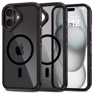 Tech-Protect MagHybrid Magnetinis dėklas telefonui iPhone 16 - juoda