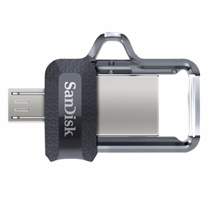 SanDisk 173384 USB atmintinė 32 GB USB Type-A / Micro-USB juoda, skaidri