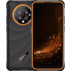 Hammer Iron 6 – 6.56 colio IPS 1612 × 720 išmanusis telefonas, MediaTek, 6/128 GB, 4G, 48 MP galinė kamera, Android 14, 6050 mAh, juodas