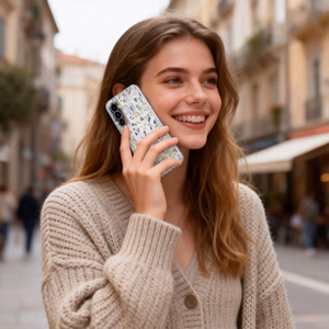 Tech-Protect FlexAir deklas Samsung Galaxy A27, skaidrus su geliu raštu