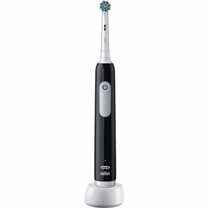 Oral-B Pro Series 1 – įkraunamas elektrinis dantų šepetėlis, 1 galvutė, 3 valymo režimai, juodas