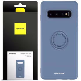 Spacecase Silikoninis dėklas su žiedu Galaxy S10 mėlynas