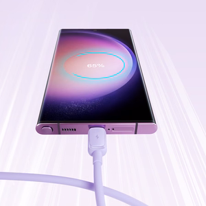 Joyroom Multi-Color Series A14 USB-A / USB-C 3A кабель 1.2m - фиолетовый