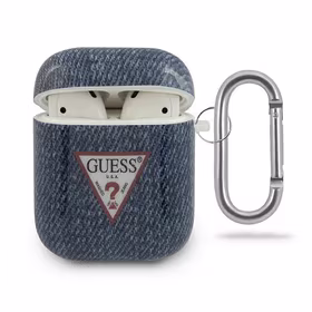 Guess GUACA2TPUJULDB AirPods dėklas tamsiai mėlynas/tamsiai mėlynas Jeans kolekcija