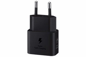 Įkroviklis Samsung EP-T2510XBEGEU 25W + USB-C kabelis juodas