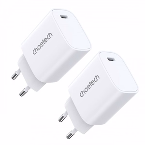 Įkroviklis Choetech Q5004 baltas (USB-C / 20W) (2 vnt.)