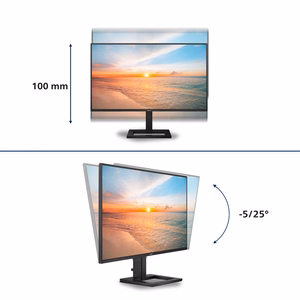 Philips 1000 series 27E1N1600AE/00 monitorius 68,6 cm (27") 2560 x 1440 pikselių Quad HD LCD juodas