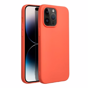 SILIKONINIS dėklas telefonui IPHONE 14 Pro Max persikų