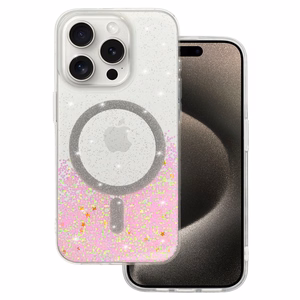 Dėklas telefonui Tel Protect Moonlite Magsafe Case for Iphone 12 - rožinis skaidrus