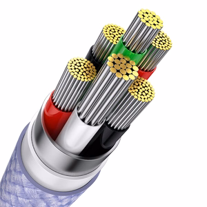 Baseus kabelis Flash Series II 3 in 1 - USB į Type C, Lightning, Micro USB - 100W 6A 1,2 metrai (CASS030005) violetinis