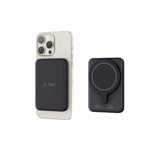 Tech-Protect LifeMag PB10 išorinė baterija su MagSafe 5000mAh 15W USB-C prievadas - juoda + USB-C kabelis