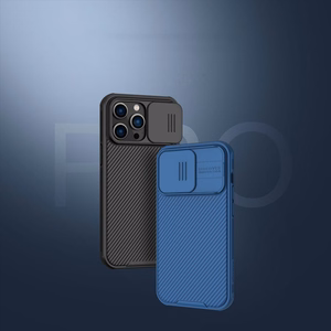 Nillkin CamShield Pro Case iPhone 14 Pro Max Armored Cover Camera Protector Blue