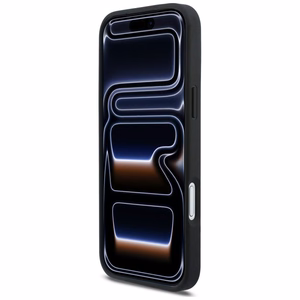 Karl Lagerfeld Rhinestones Karl&Choupette Pin Case for iPhone 17 Pro Max - Juodas