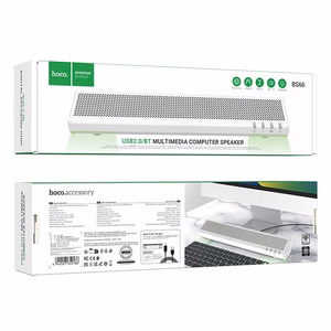 Bluetooth garsiakalbis 2 x 3W Hoco 2in1 BS66 baltas