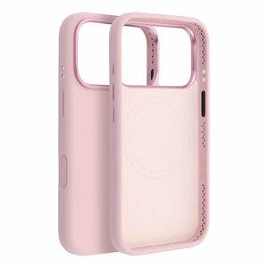 Dėklas telefonui iPhone 17 PRO MAX Forcell F-Protect Frame Premium suderinamas su Magsafe rožinis