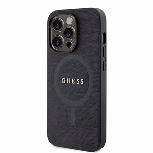 Guess GUHMP15XPSAHMCK iPhone 15 Pro Max 6.7" juodas/juodas hardcase Saffiano MagSafe