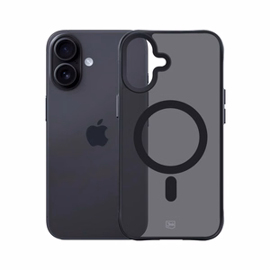 3mk Smoke Magnetinis dėklas telefonui iPhone 17 - juodas pusiau skaidrus