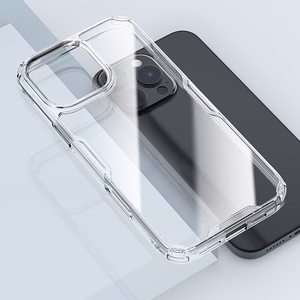 Nillkin Nature Pro dėklas iPhone 16 Pro Max - skaidrus ir baltas