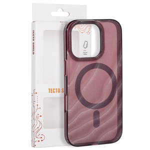 „Tecto Shield Desert Mag“ dėklas, skirtas iPhone 16 Pro 6,3", raudonmedžio spalvos