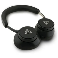 Guess Bluetooth ENC Saffiano Triangle Logo ausinės ant ausų - juodos