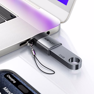 Acefast J7 USB-A - USB-C adapteris - pilkas