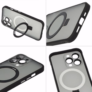 Tel Protect Magical magnetinis MagSafe dėklas su stovu Iphone 15 Plus, juodas